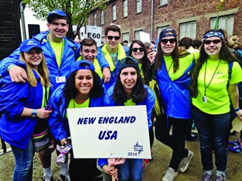 Rhode Island teens at March of the Living 2014.